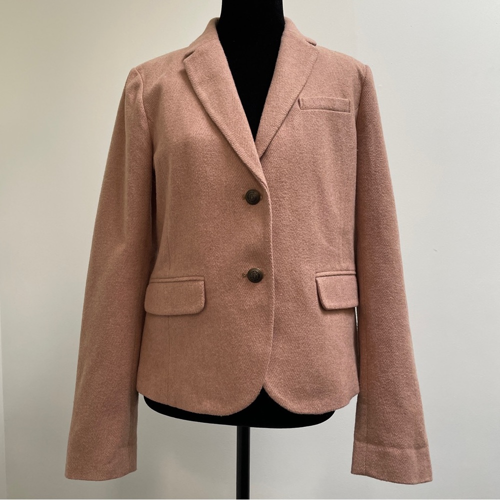 Gap Academy Blazer Dusty Rose Wool Blend Size 6